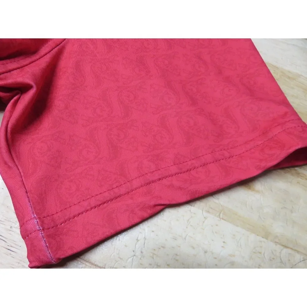 Mens USGA Squirrel Polo Short Sleeve Bright Red M Golf Shirt Polyester US OPEN - Picture 10 of 11